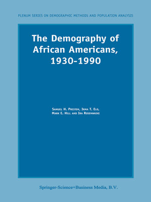 cover image of The Demography of African Americans 1930–1990